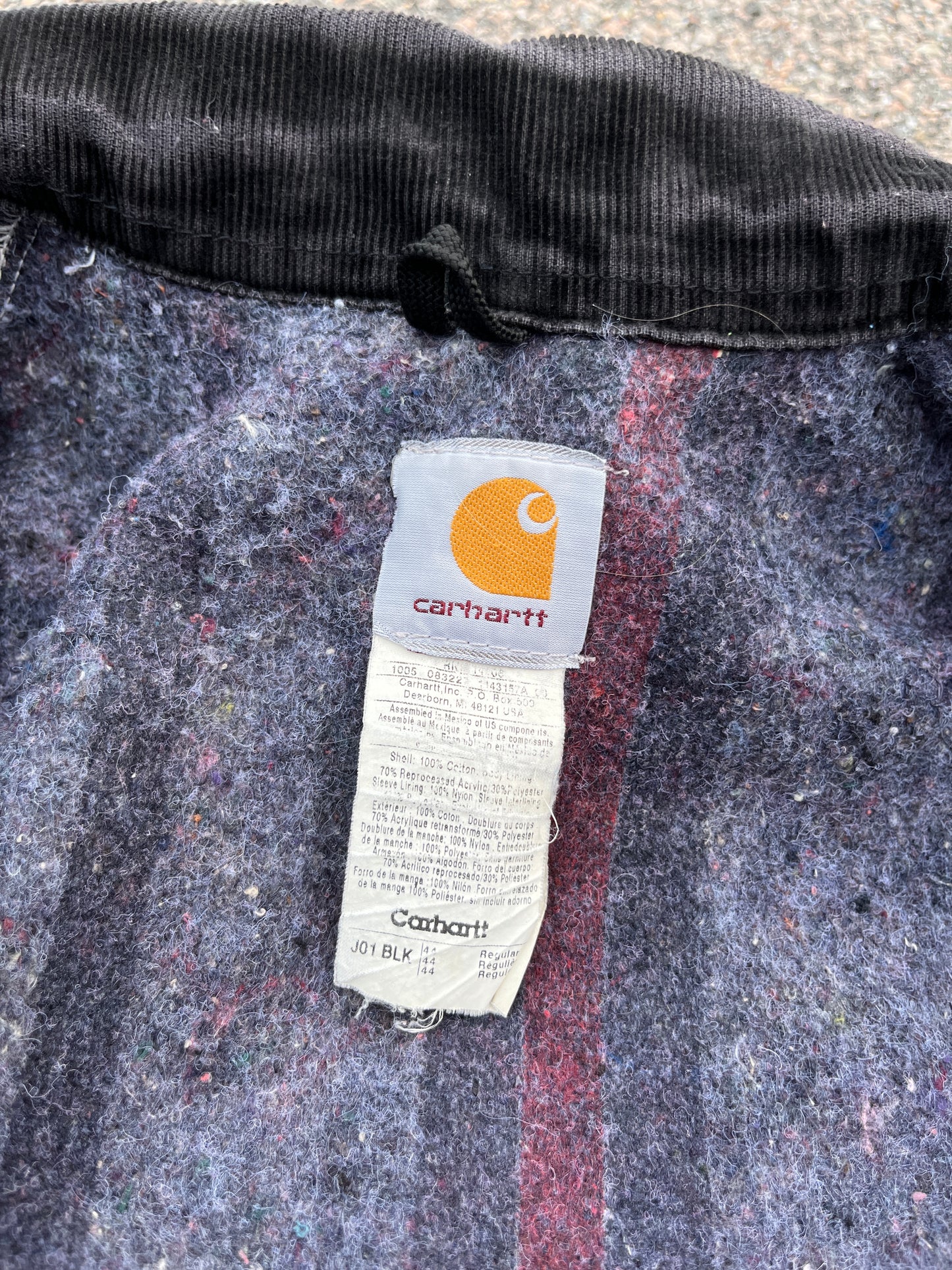 Faded Black Carhartt Detroit Jacket - Boxy Medium