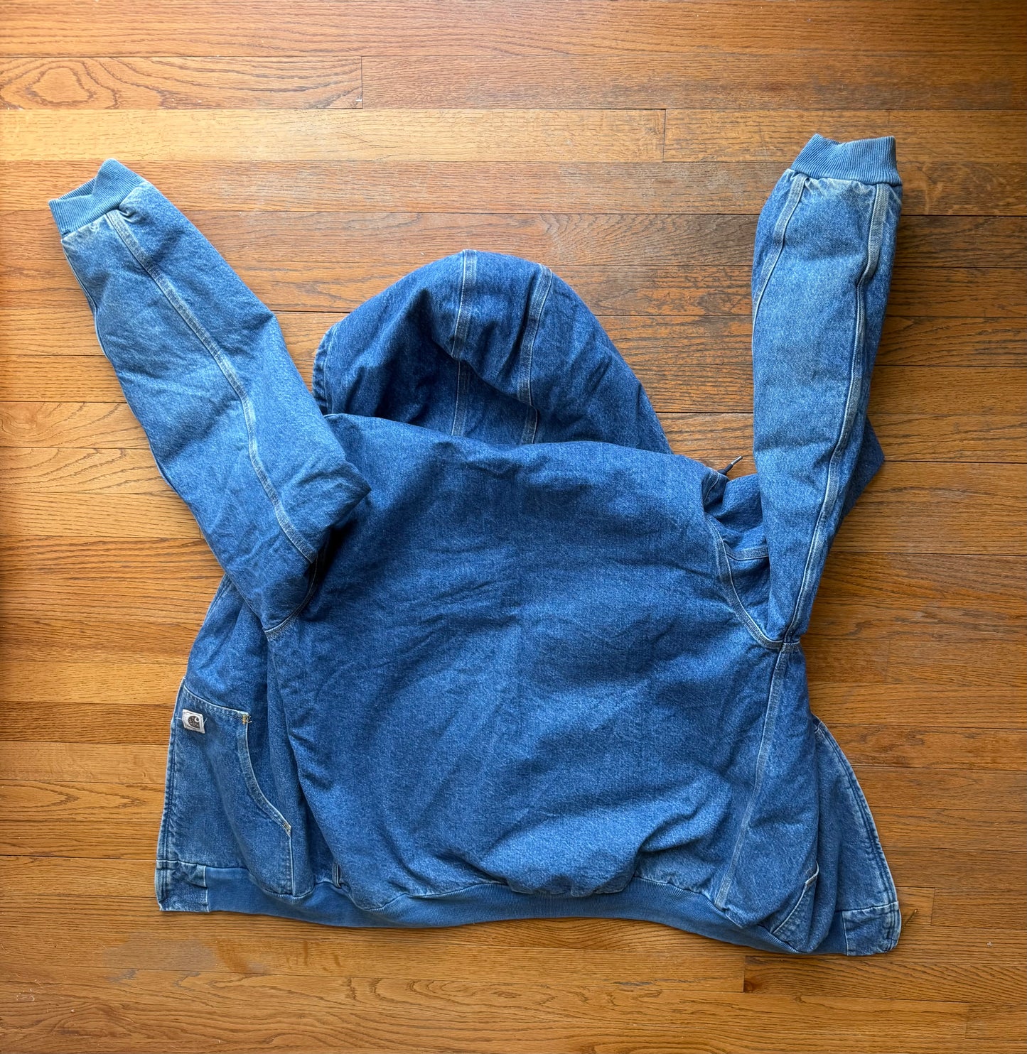 Faded Denim Carhartt Active Jacket - Large