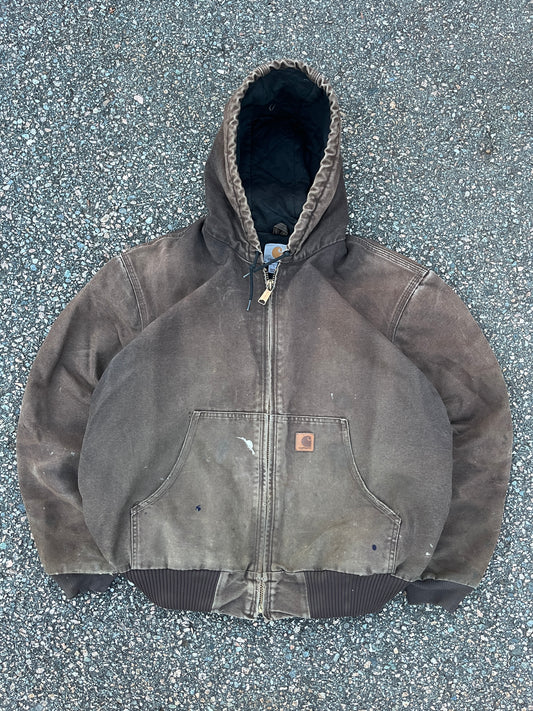 Faded n Painted Brown Carhartt Active Jacket - Large