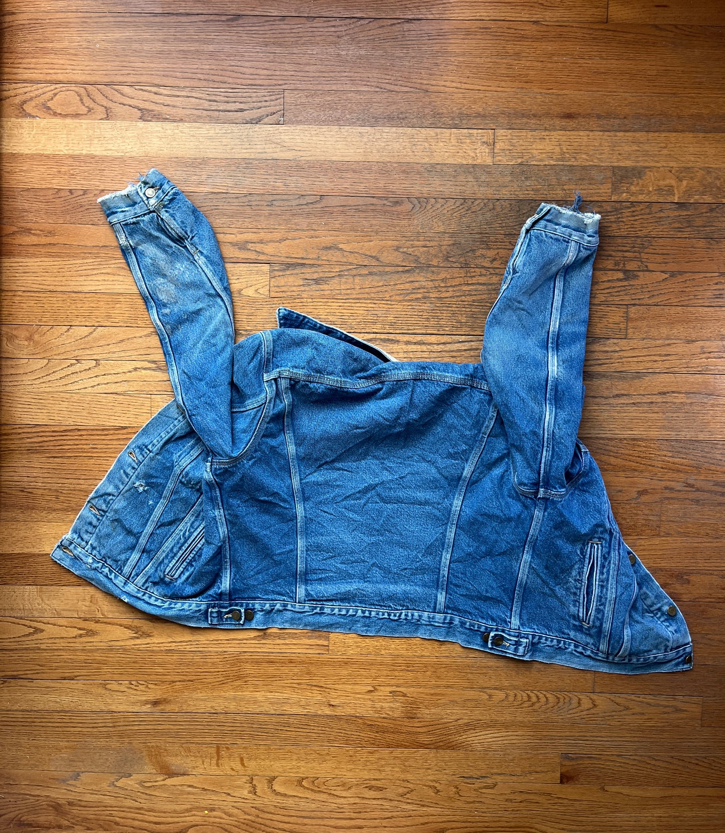 褪色牛仔布 Carhartt 卡车司机夹克 - 中号