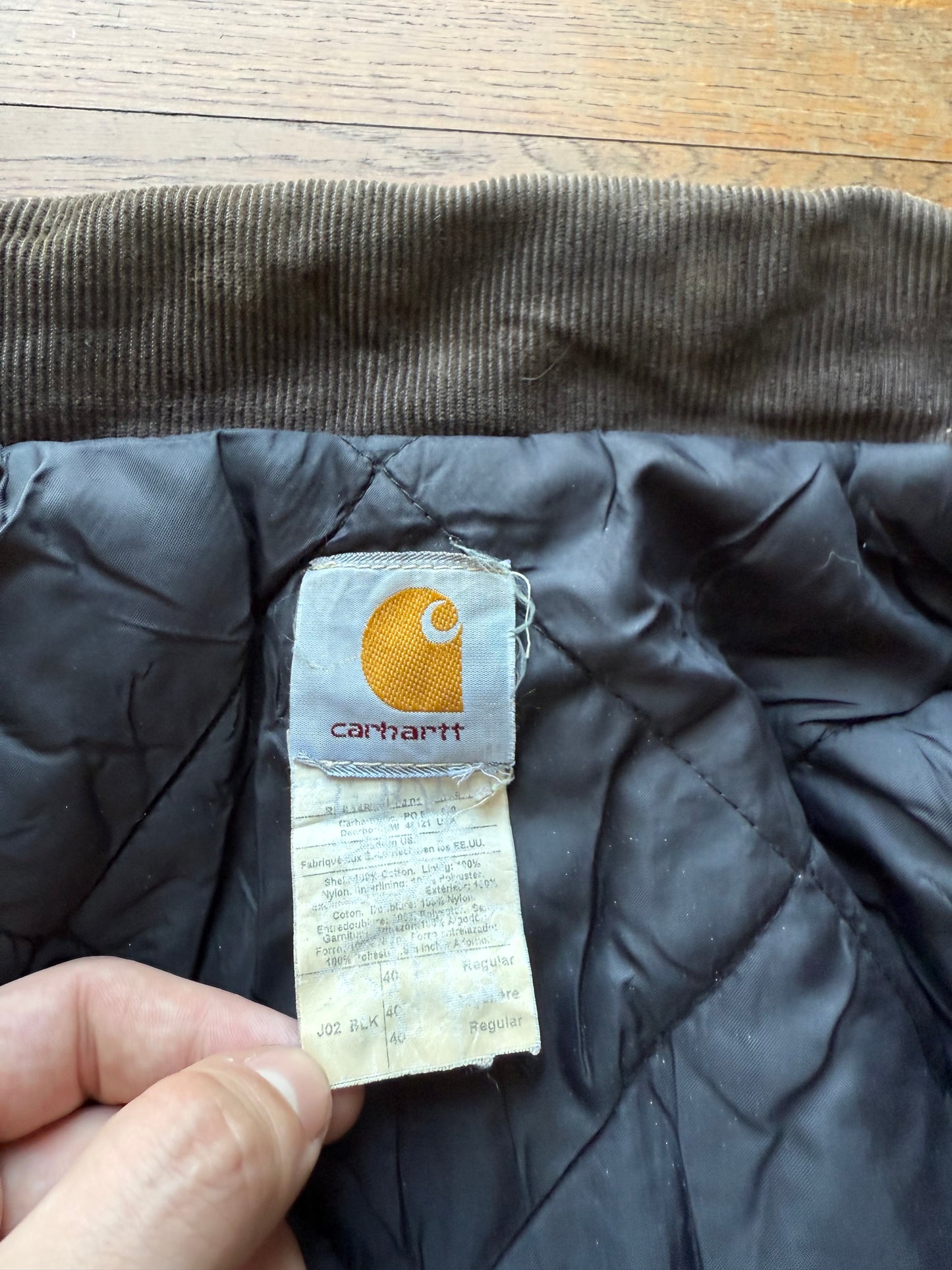 Faded Black Carhartt Arctic Jacket - Medium
