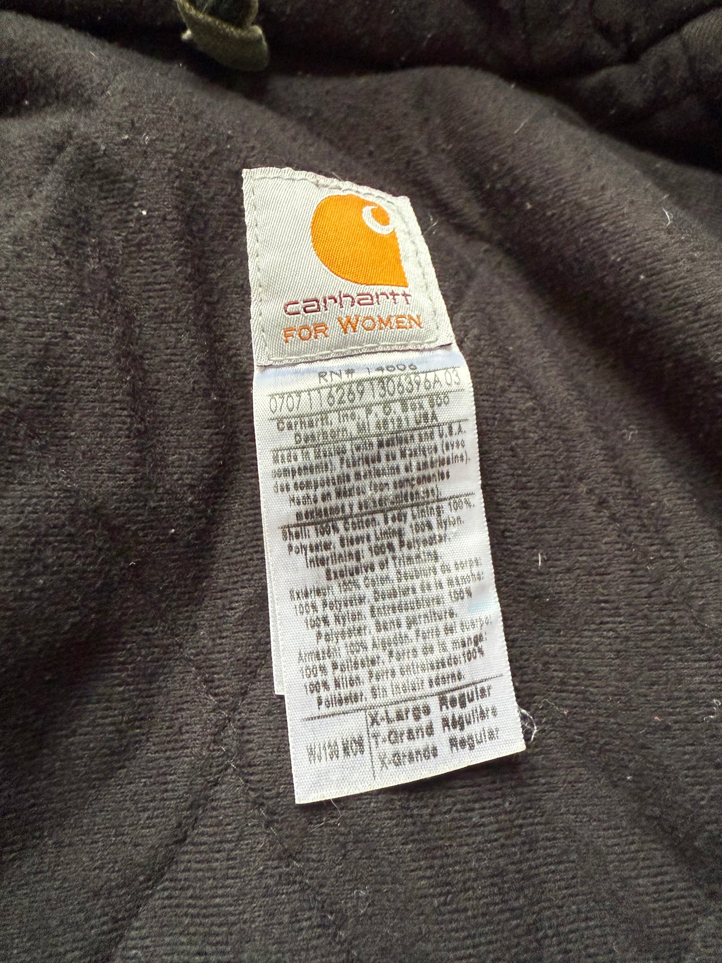 Faded Olive Green Carhartt Active Jacket - Fits L-XL