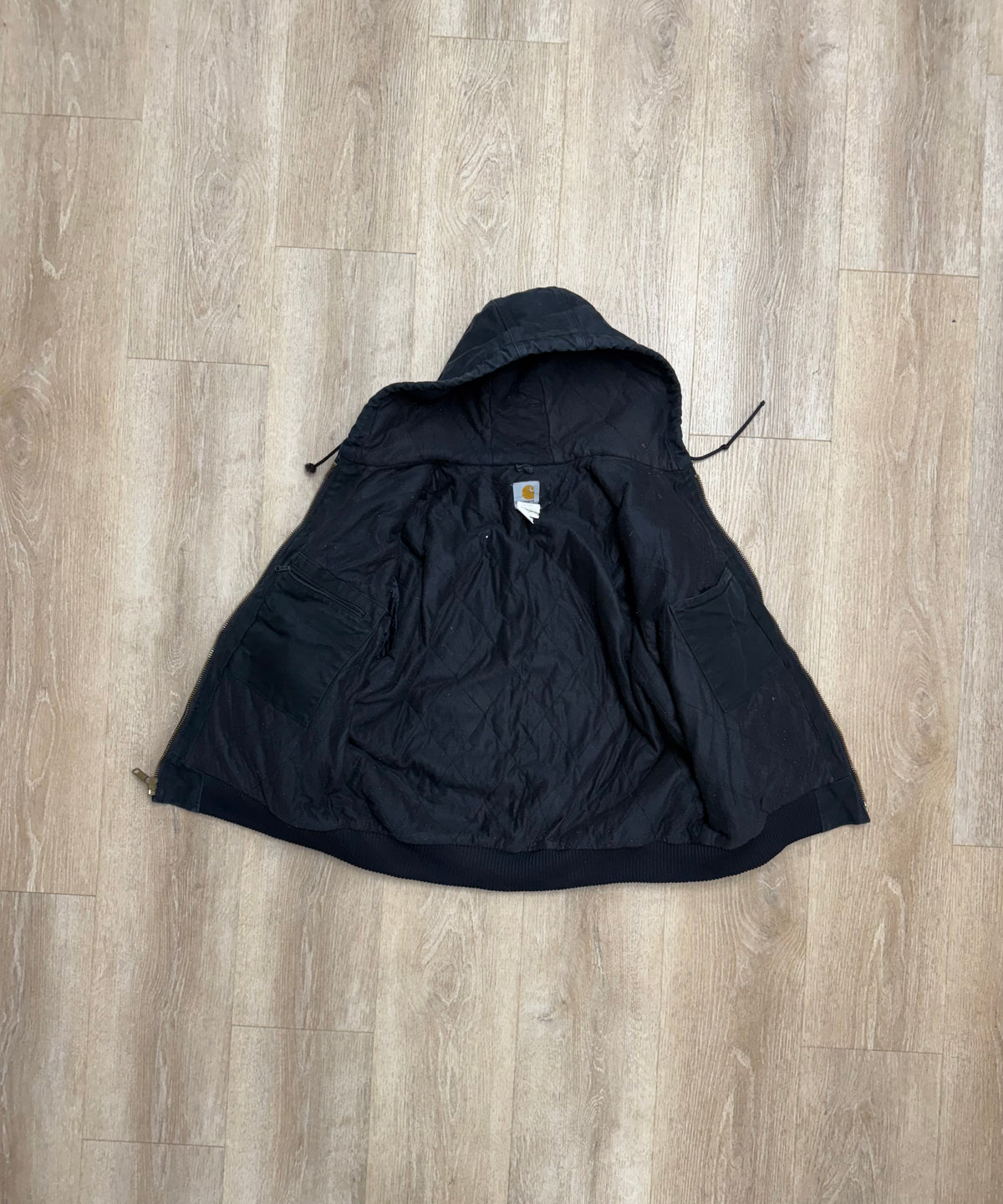 Faded Black Carhartt Active Jacket - Large