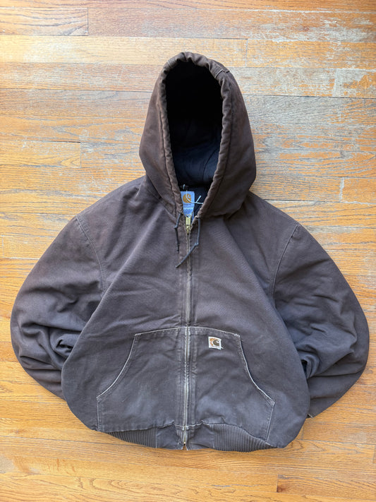 Faded Brown Carhartt Active Jacket - Large
