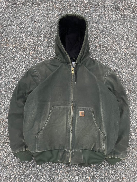 Faded Olive Green Carhartt Active Jacket - Large