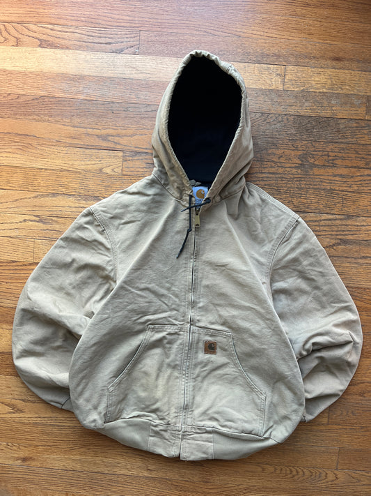 Faded Beige Carhartt Active Jacket - Medium