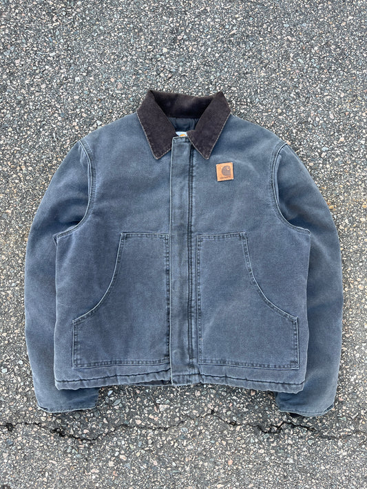 Faded Petrol Blue Carhartt Arctic Jacket - Boxy Medium