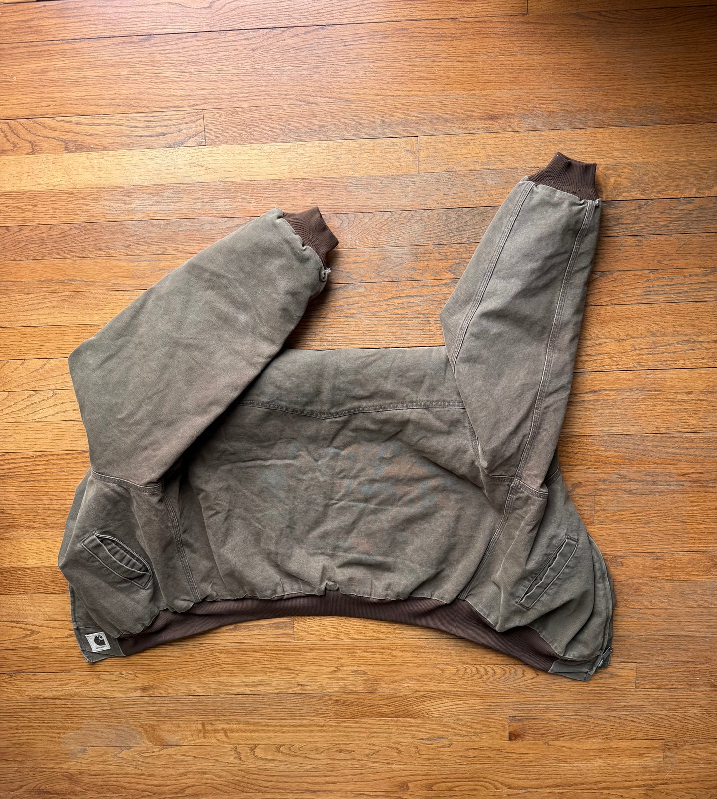 Faded Chestnut Brown Carhartt Santa Fe Jacket - Boxy XL