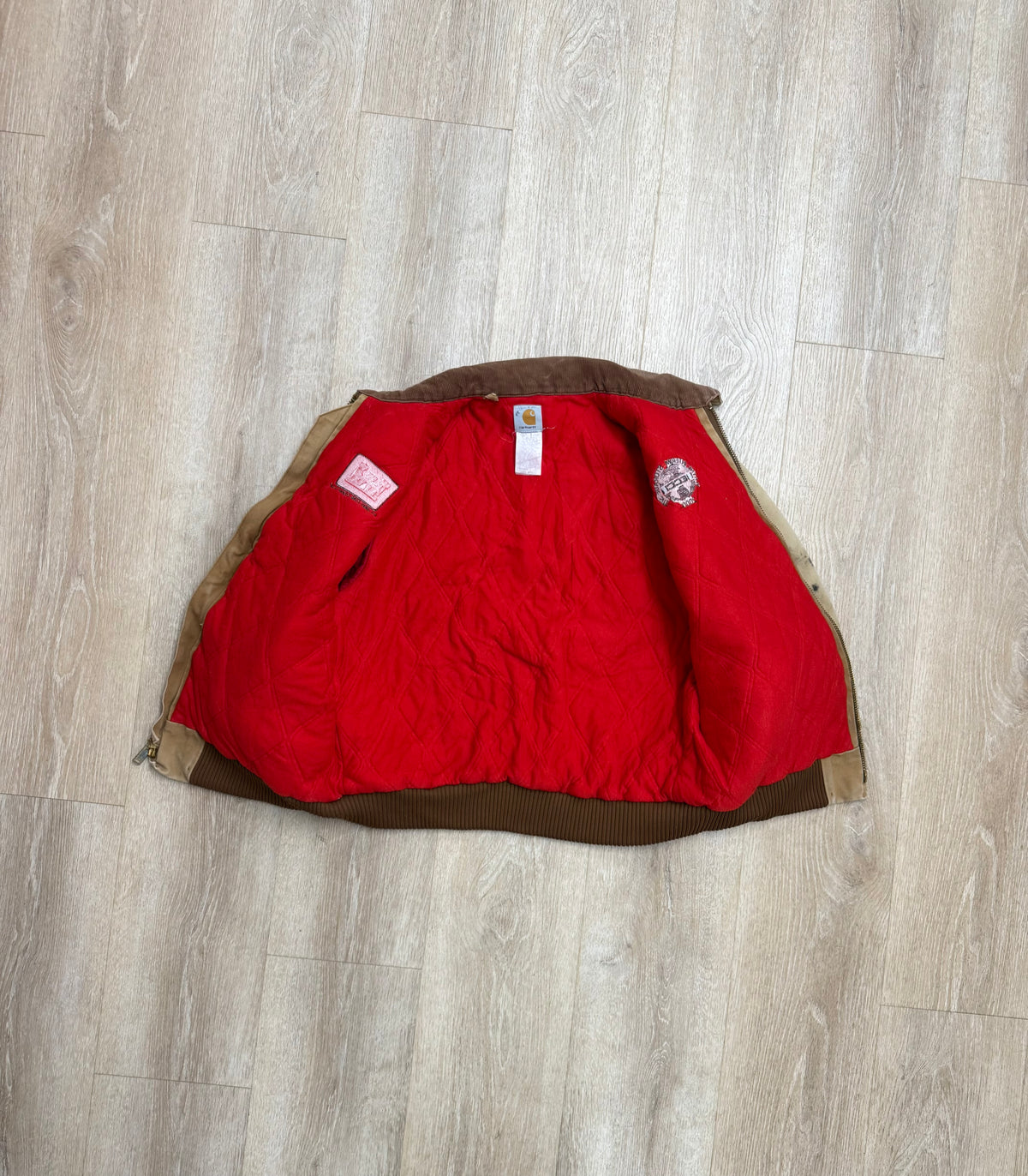 Faded Brown Carhartt Santa Fe Jacket - Large
