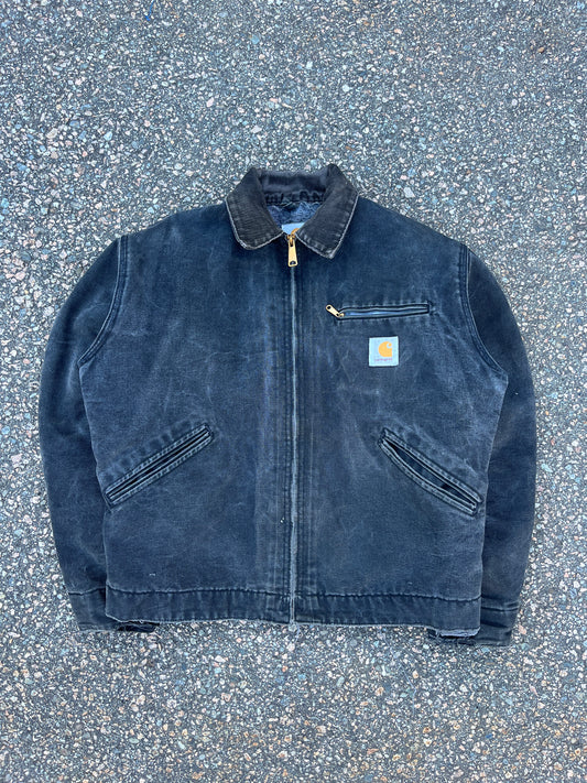 Faded Black Carhartt Detroit Jacket - Boxy S-M