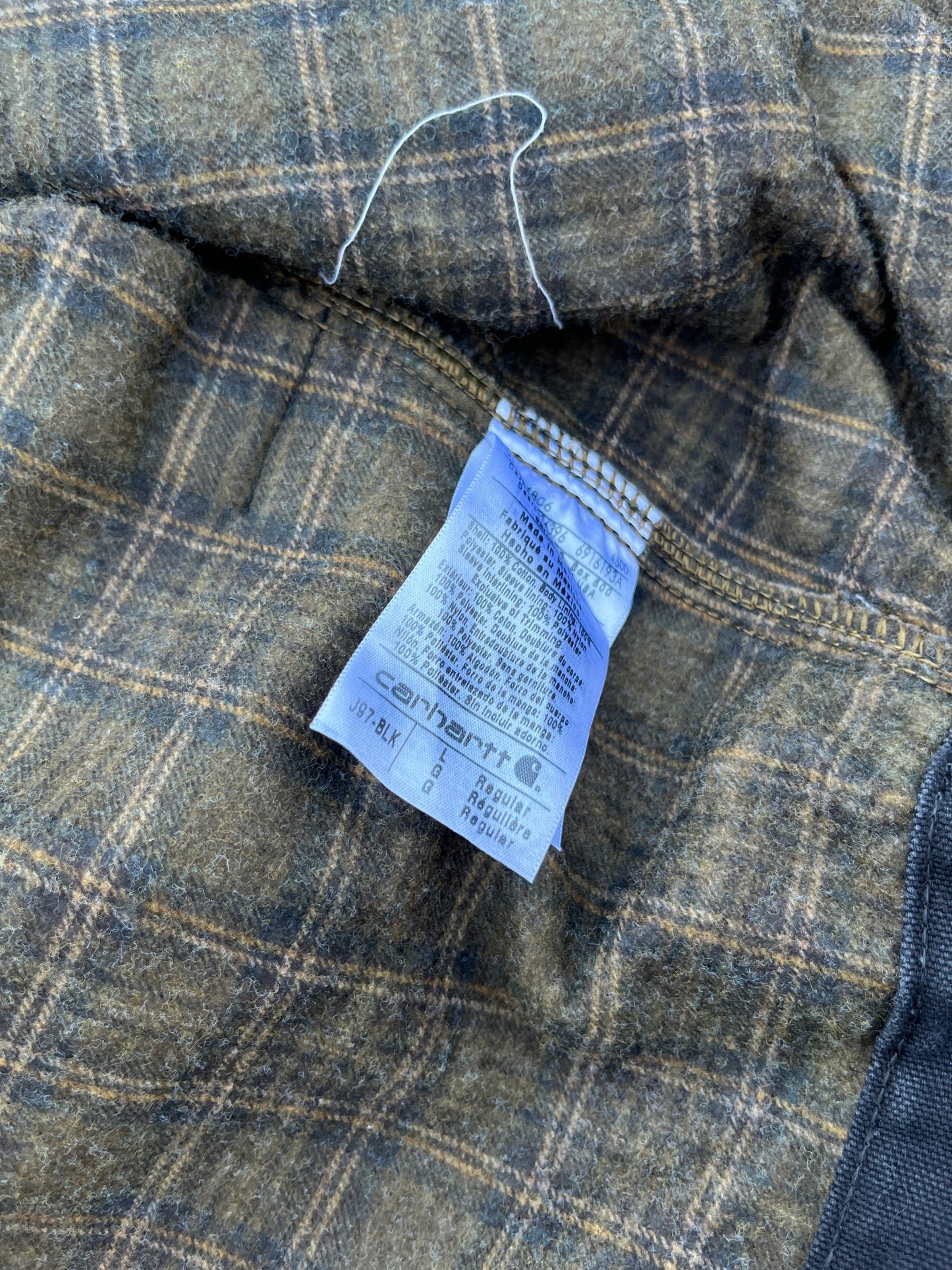 Faded Black Carhartt Detroit Jacket - Boxy Medium