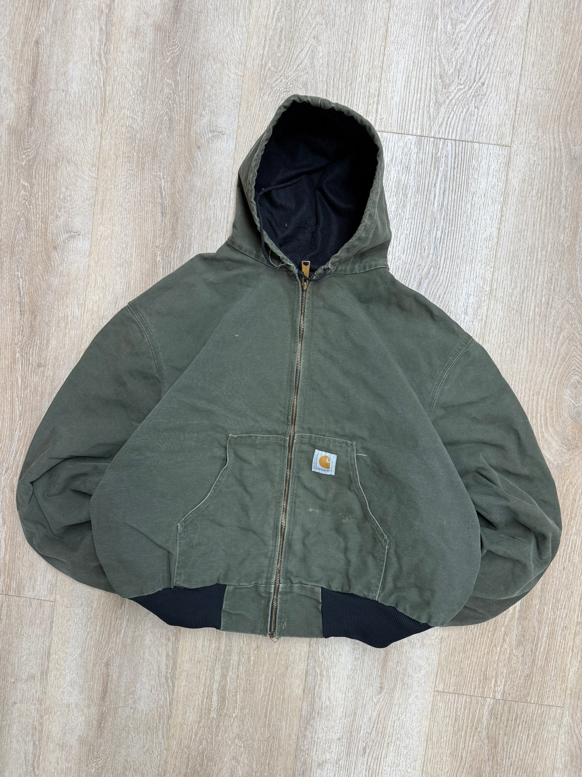 Faded Olive Green Carhartt Active Jacket - Boxy 2XL