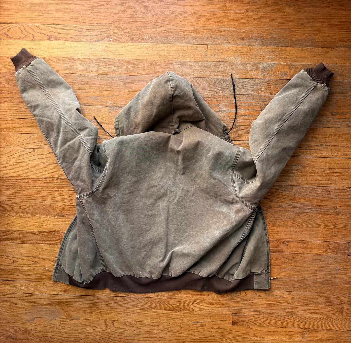 Faded Chestnut Brown Carhartt Active Jacket - Boxy L-XL