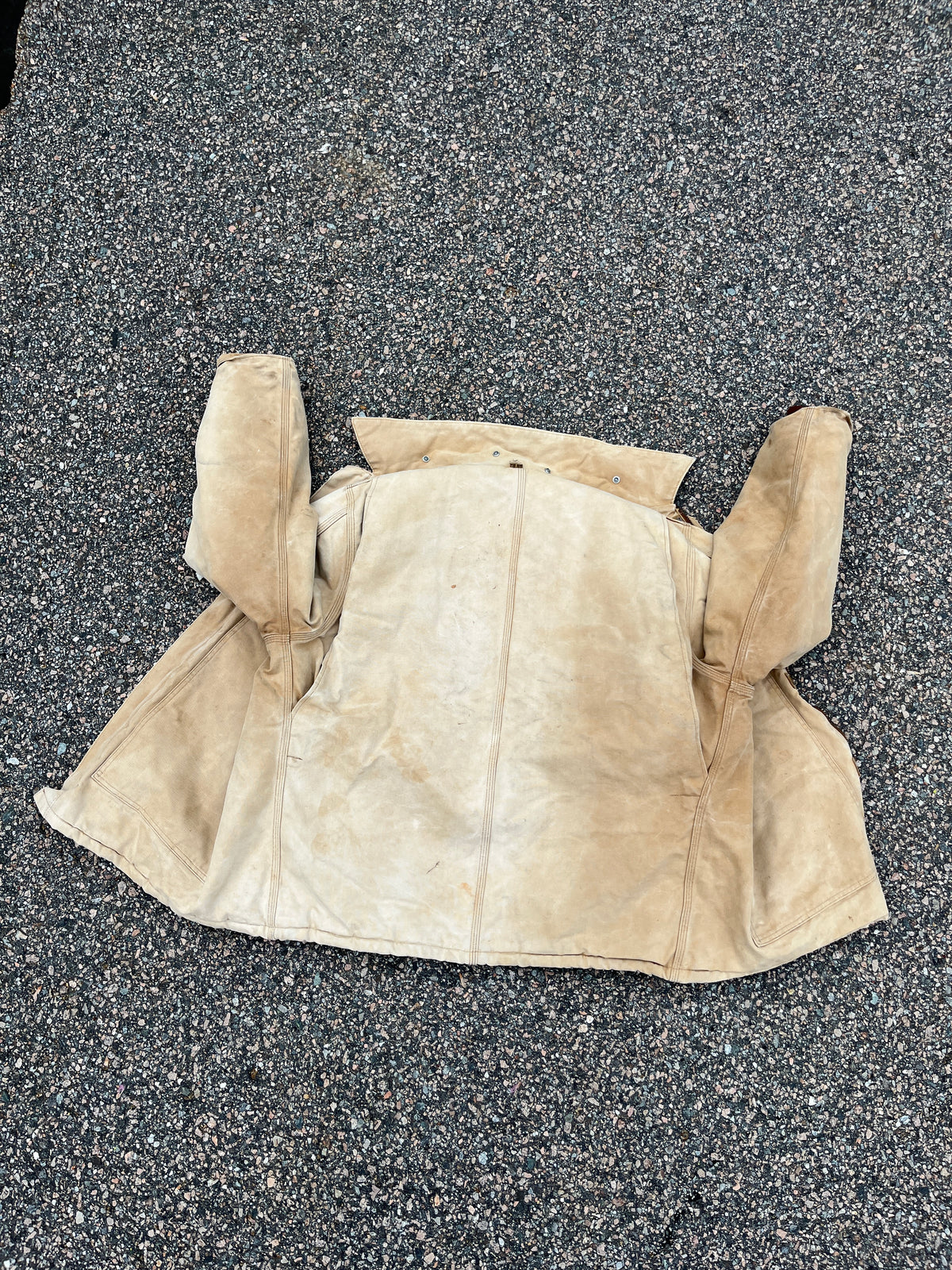 褪色棕褐色 Carhartt 北极风格夹克 - XL