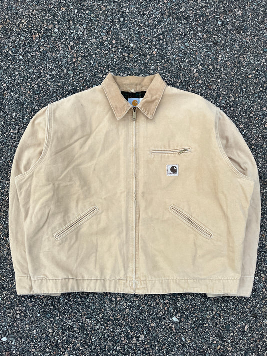 Faded Cream Carhartt Detroit Jacket - Boxy XL-2XL
