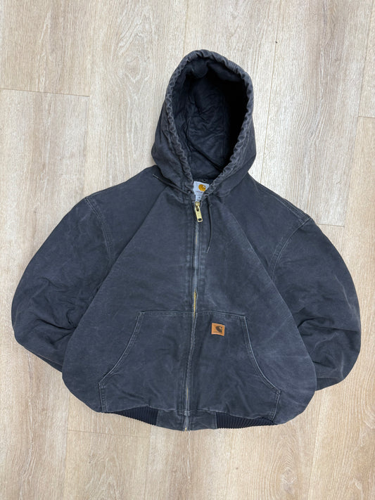 Faded Black Carhartt Active Jacket - XL