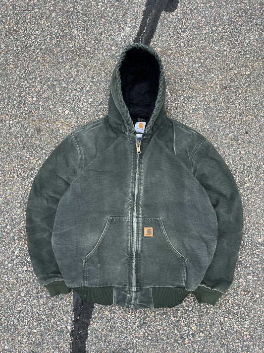 Faded Olive Green Carhartt Active Jacket - Medium