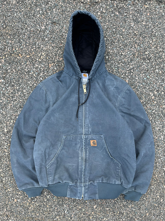 Faded Storm Blue Carhartt Active Jacket - Small