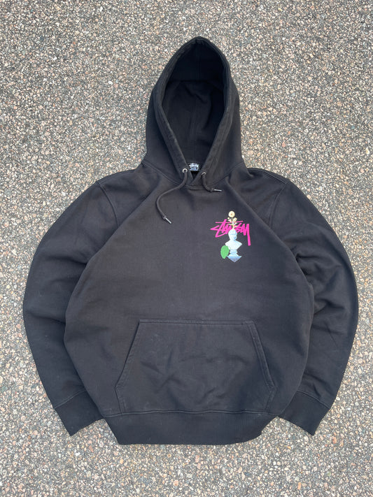 Rare Black Stussy Psychedelic Hoodie - XL