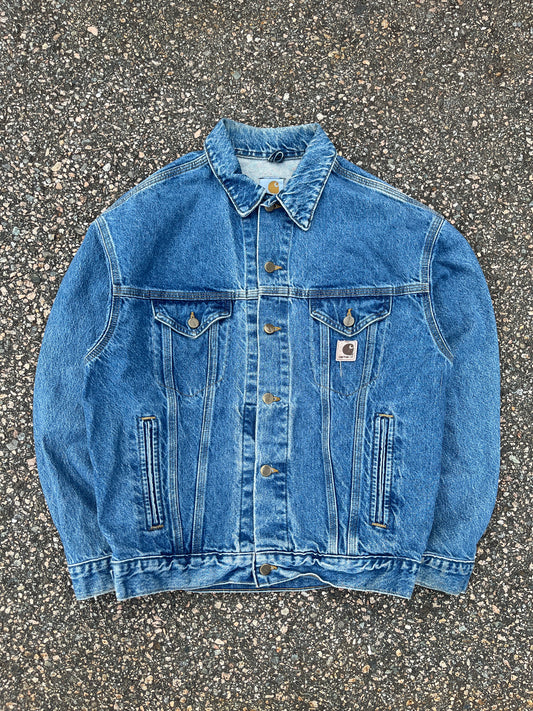 Faded Denim Carhartt Trucker Jacket - Medium