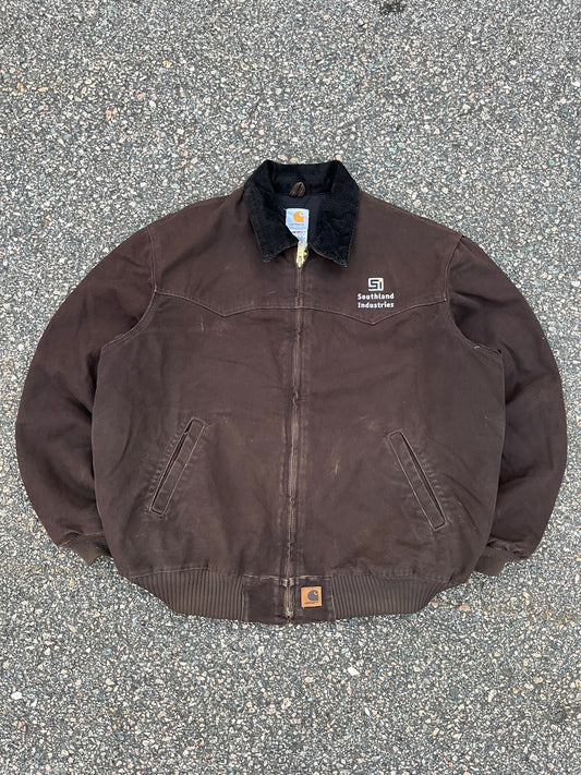 Faded Brown Carhartt Santa Fe Jacket - XL Tall