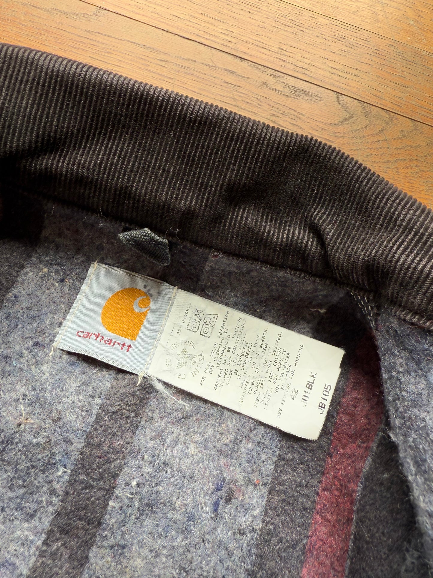 Faded Black Carhartt Detroit Jacket - Medium