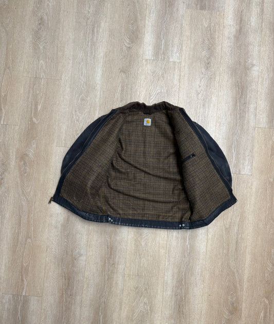 Faded Black Carhartt Detroit Jacket - Large