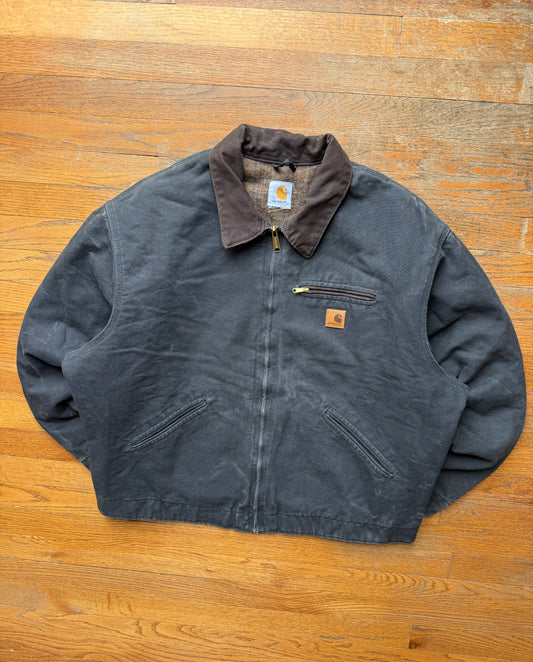 Faded Black Carhartt Detroit Jacket - XL