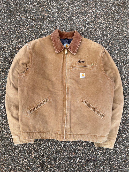 Faded Tan Carhartt Detroit Jacket - Large Tall