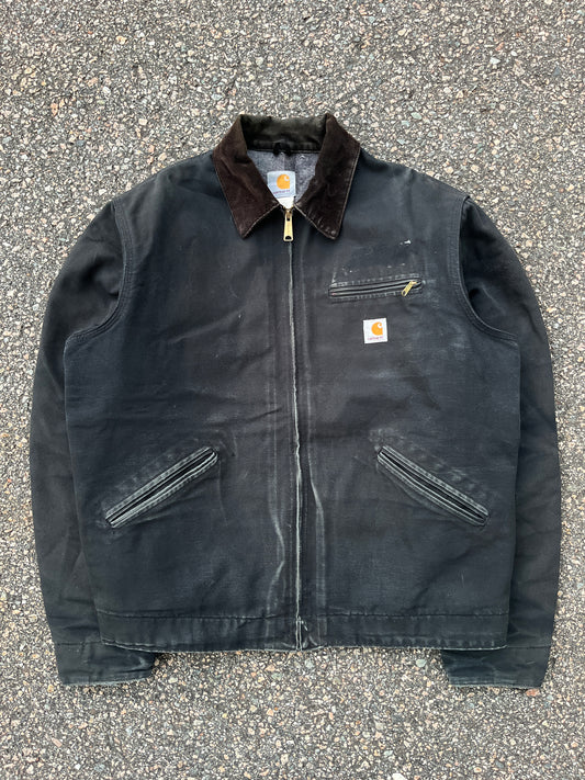 Faded Black Carhartt Detroit Jacket - Large Tall