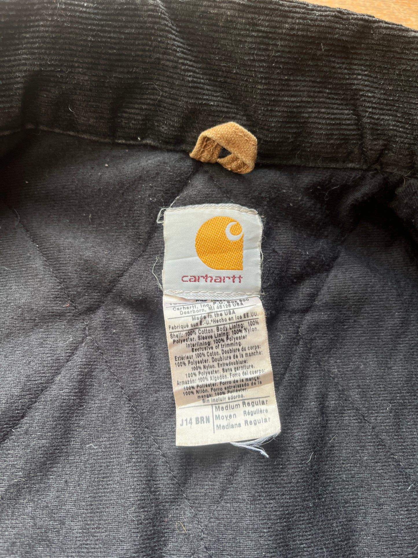 褪色棕色 Carhartt Santa Fe 夹克 - 中号