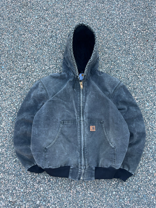 Faded Black Carhartt Active Jacket - Large