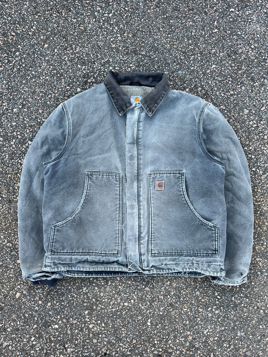 Faded Petrol Blue Carhartt Sherpa Lined Arctic Jacket - Fits M-L