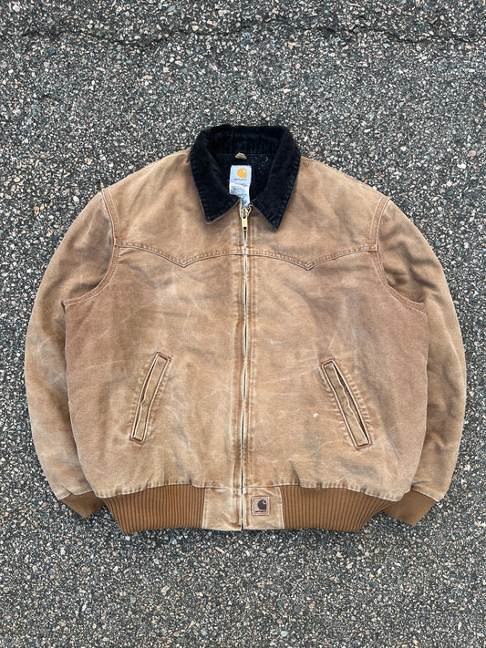 Faded Brown Carhartt Santa Fe Jacket - 2XL