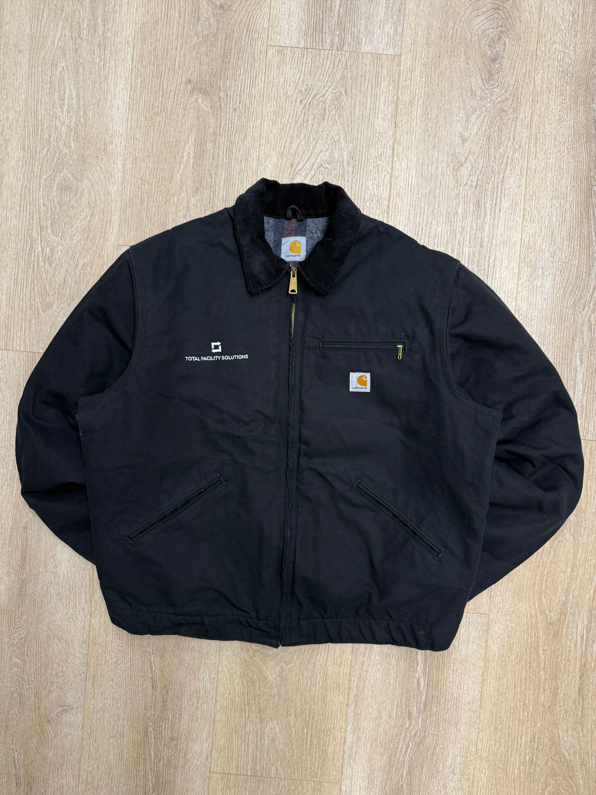 Faded Black Carhartt Detroit Jacket - XL
