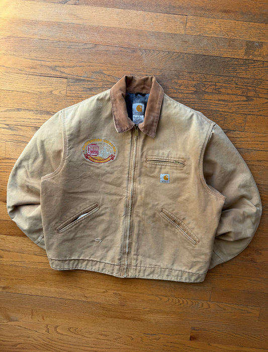 Faded Brown Carhartt Detroit Jacket - Boxy M-L