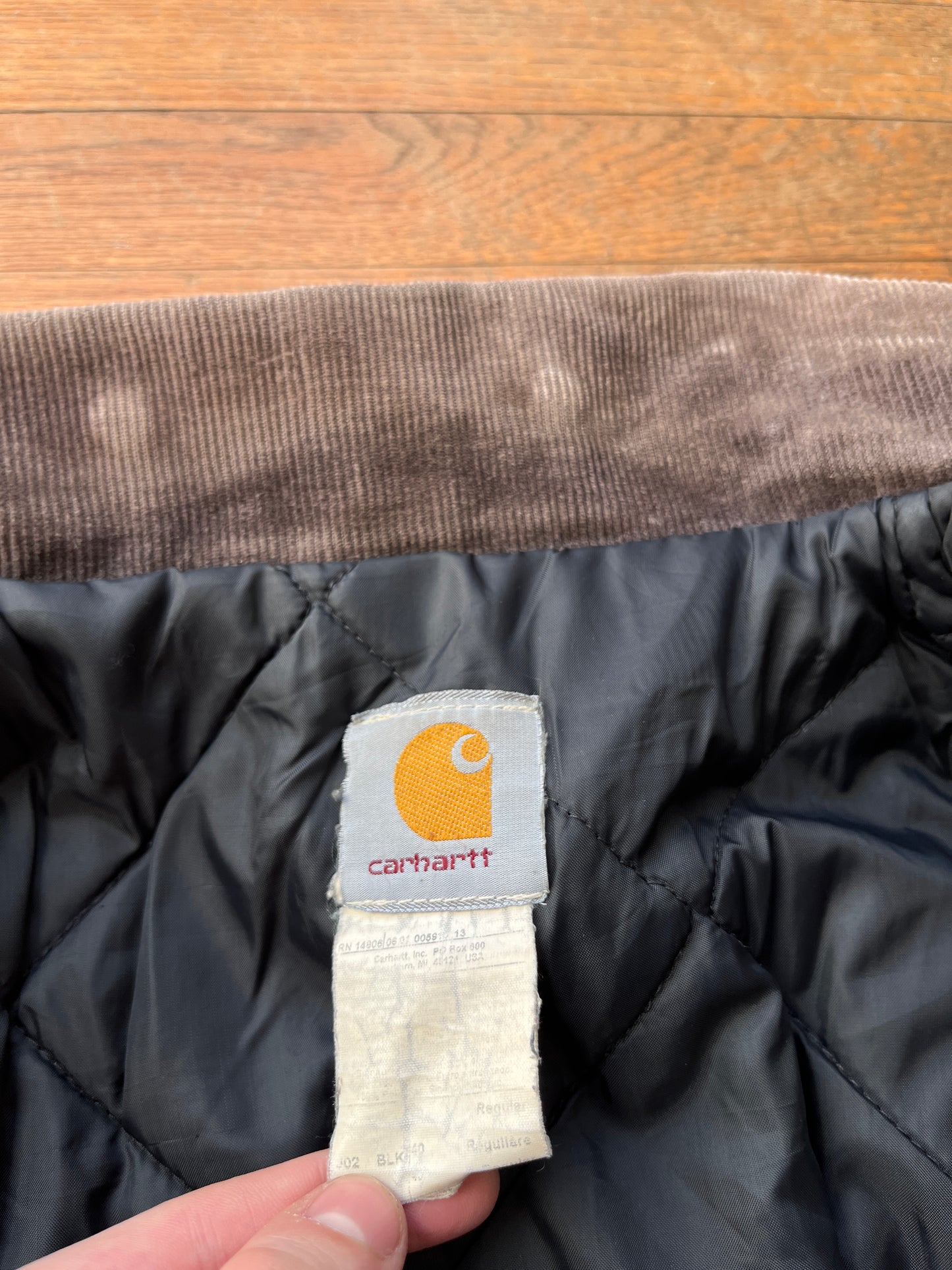 Faded Black Carhartt Arctic Jacket - Small