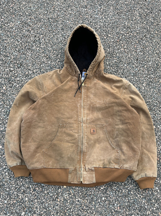 Faded Brown Carhartt Active Jacket - 2XL