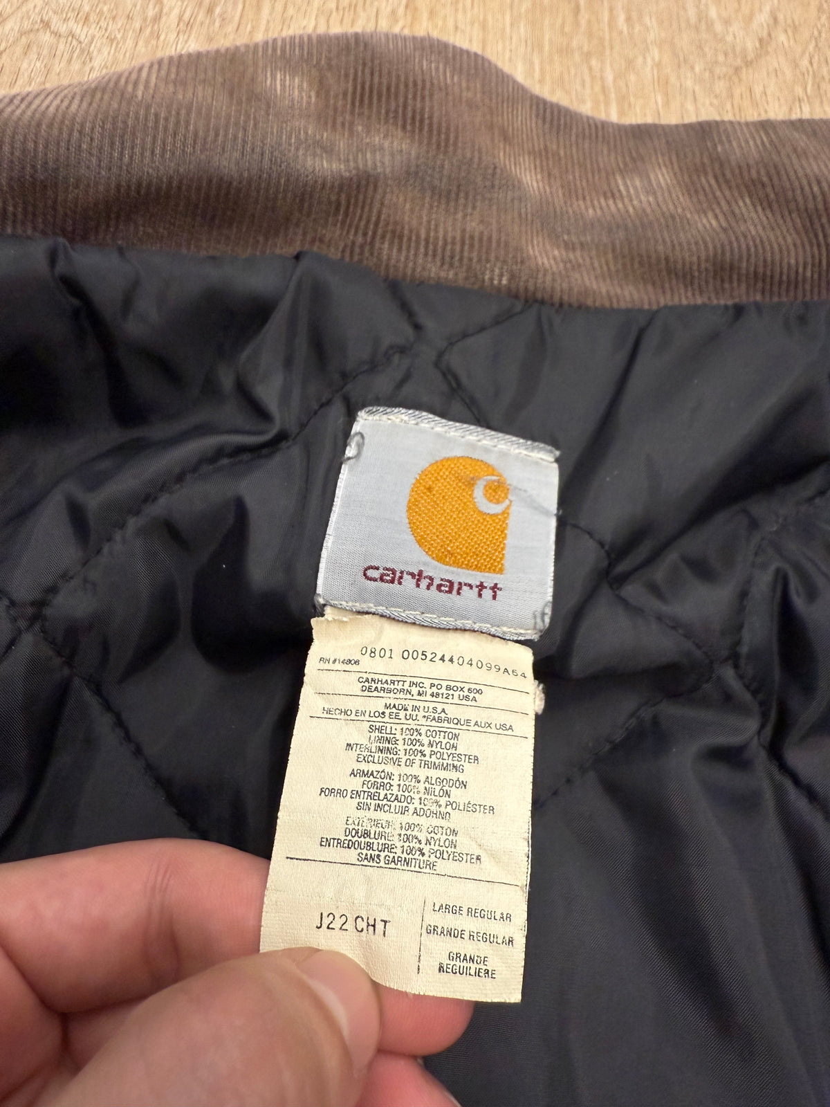 Faded Chestnut Brown Carhartt Arctic Jacket - Boxy M-L