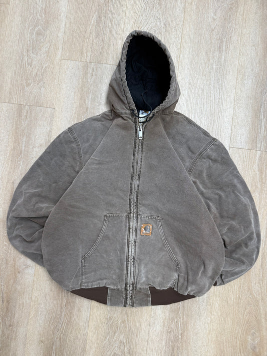 Faded Chestnut Brown Carhartt Active Jacket - XL