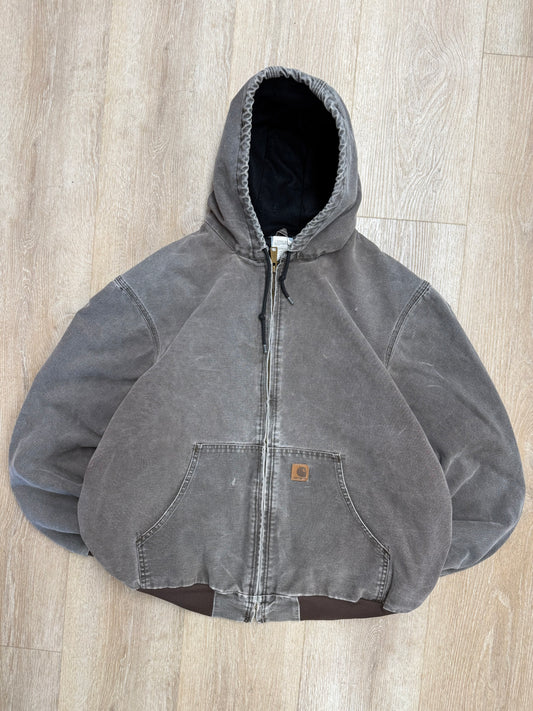 Faded Chestnut Brown Carhartt Active Jacket - XL