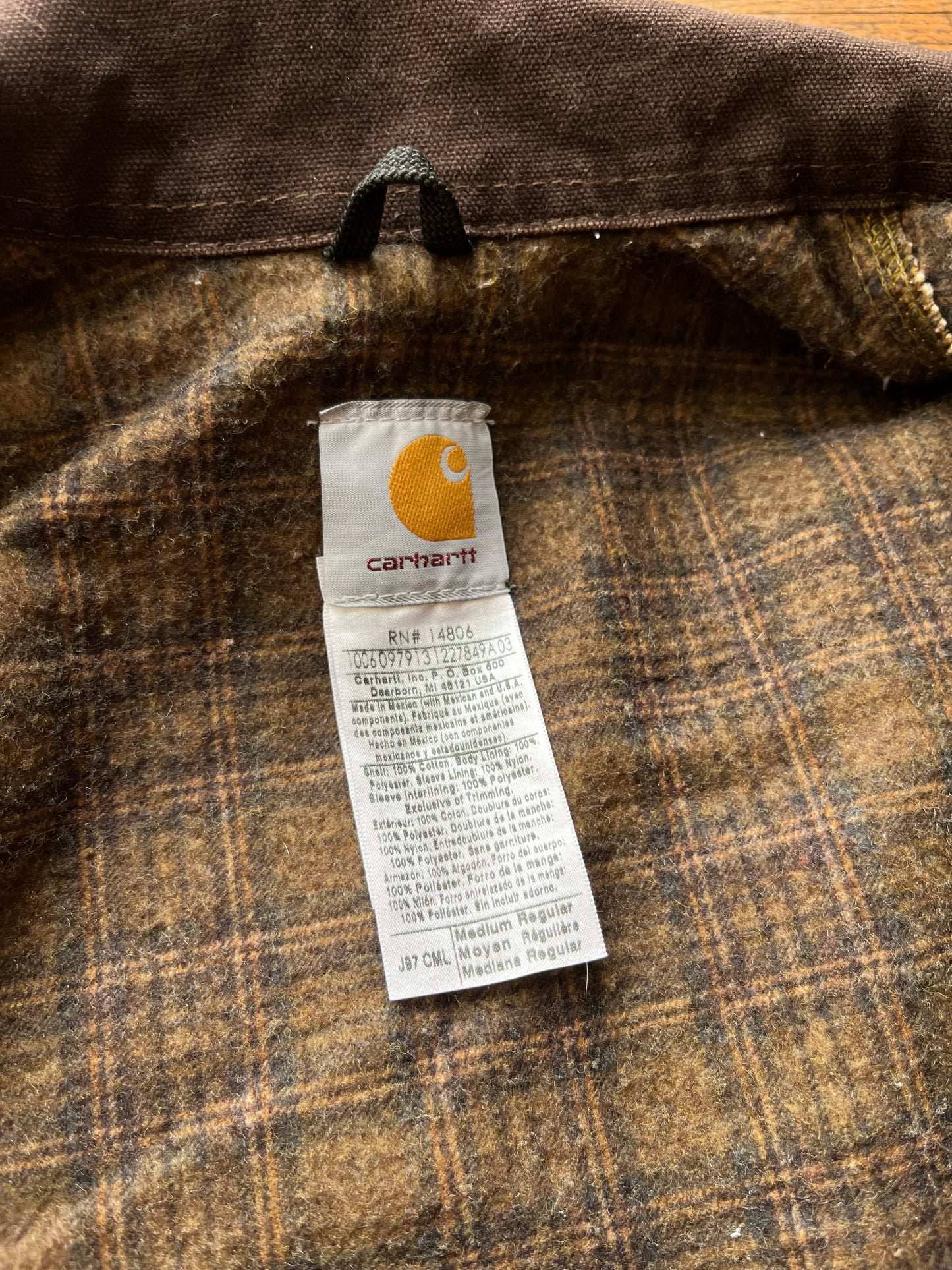Faded Camel Brown Carhartt Detroit Jacket - Small