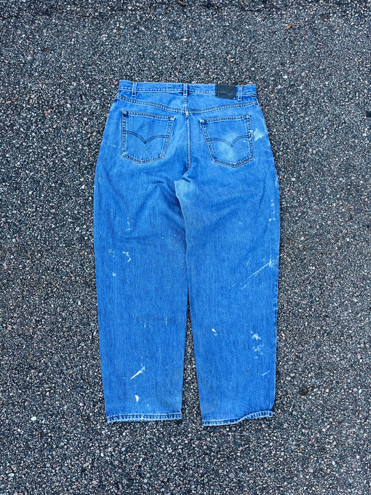 Levi’s 570 Silver Tab Faded Denim Baggy Fit Pants - 39 x 33.5