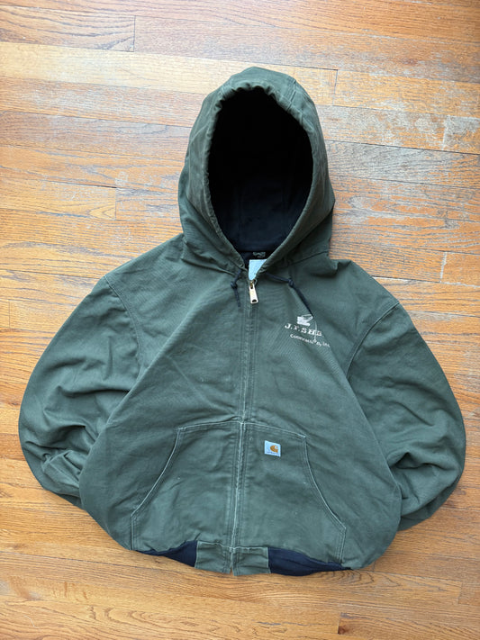 Faded Olive Green Carhartt Active Jacket - XL