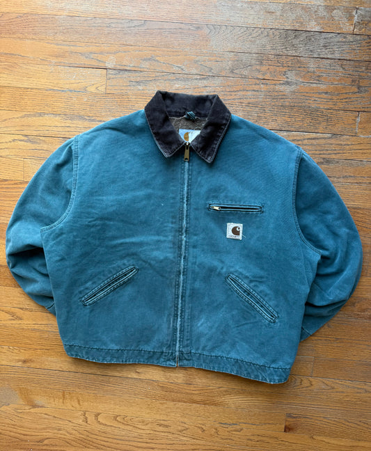 Faded Hunter Green Carhartt Detroit Jacket - XL