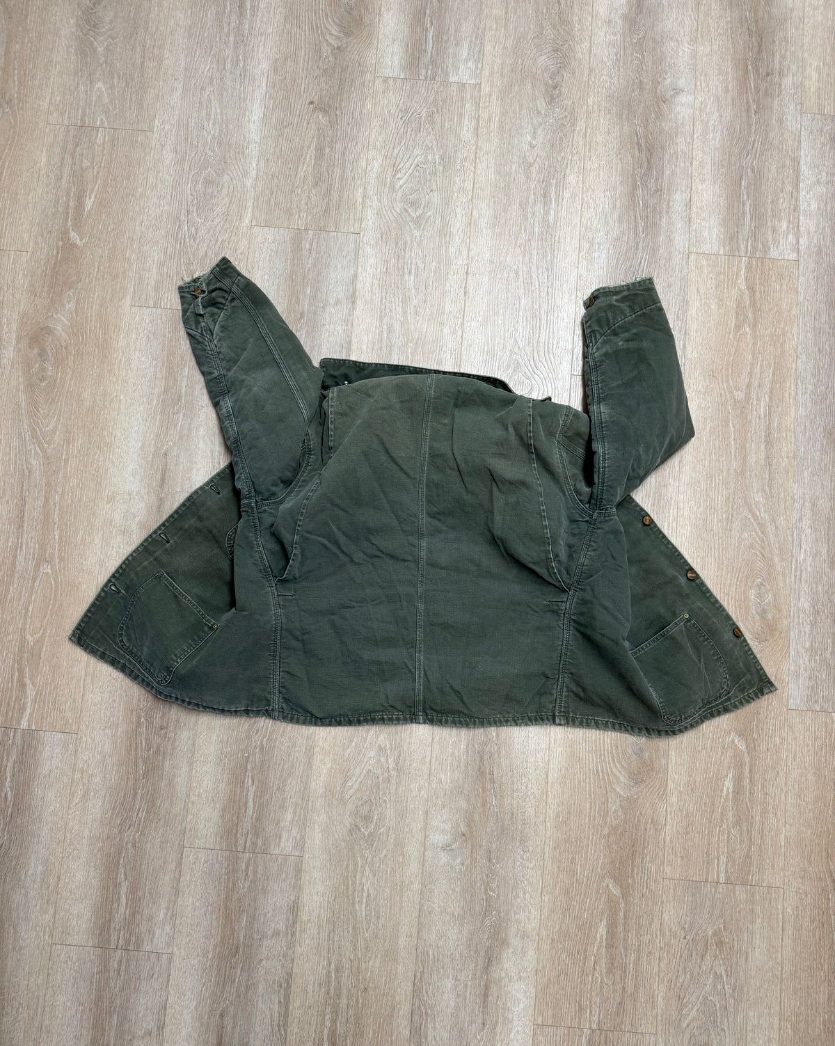 Faded Olive Green Carhartt Chore Jacket - XL