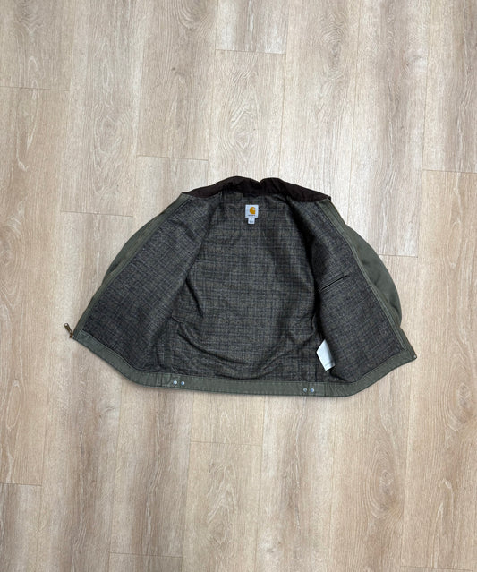 Faded Army Green Carhartt Detroit Jacket - Boxy Medium