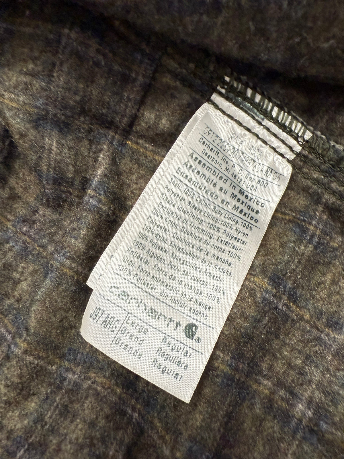 Faded Army Green Carhartt Detroit Jacket - Boxy Medium