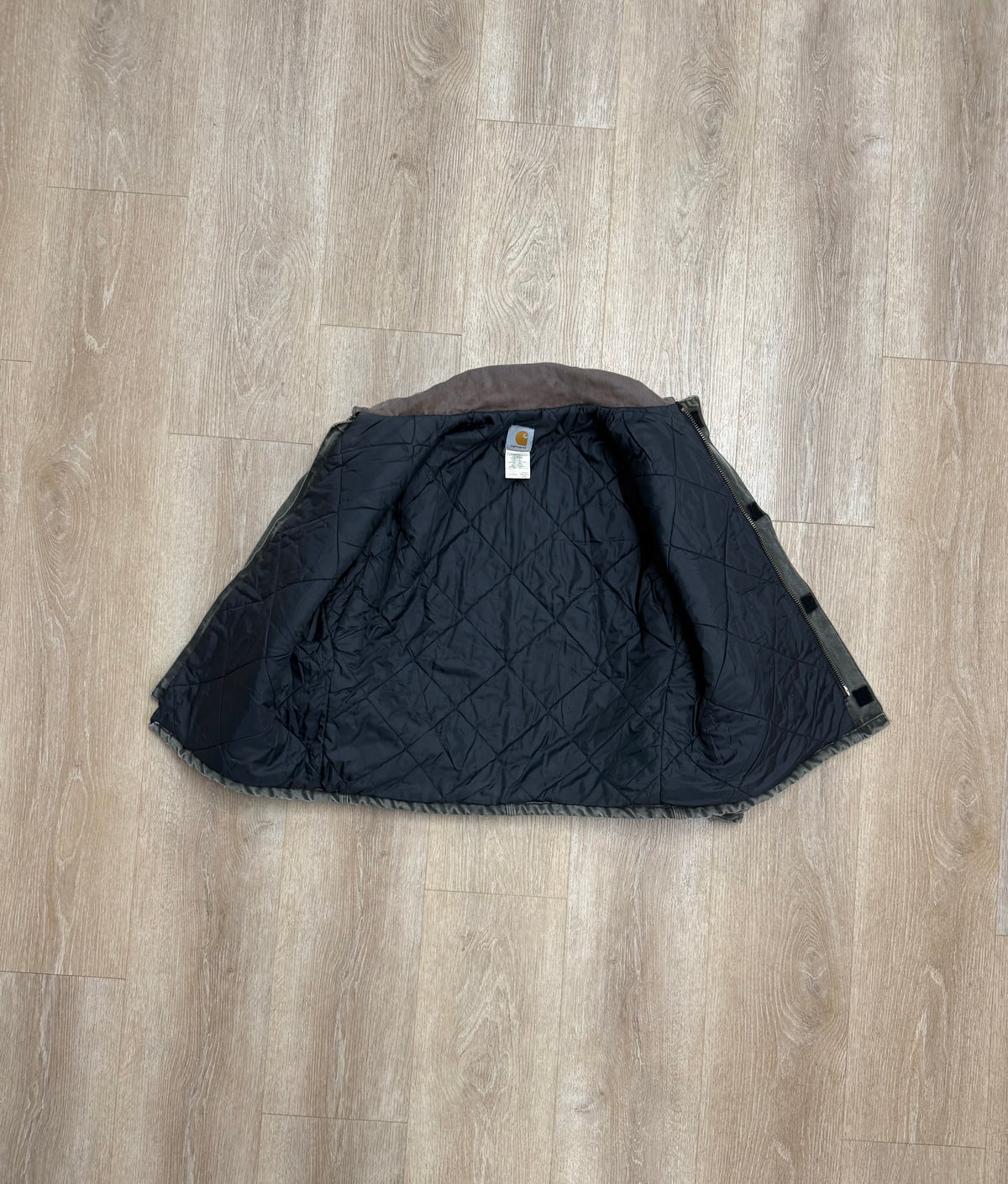 Faded Olive Green Carhartt Arctic Jacket - Boxy Medium
