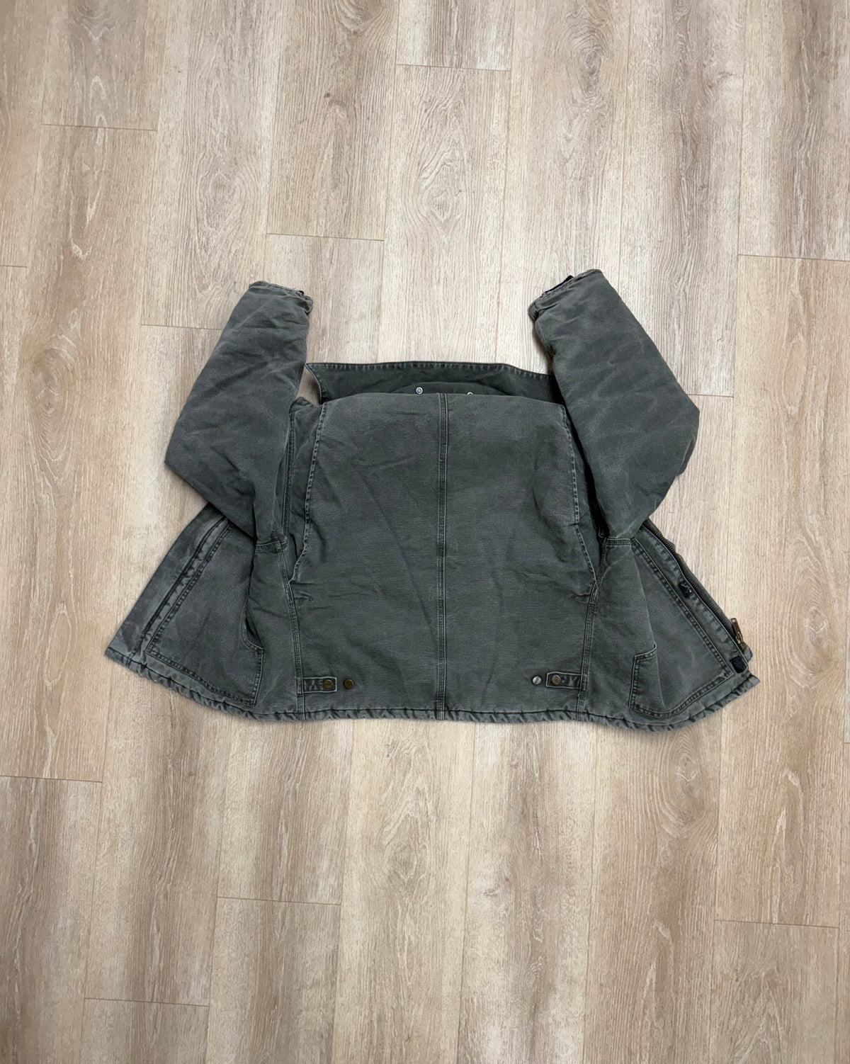 Faded Olive Green Carhartt Arctic Jacket - Boxy Medium